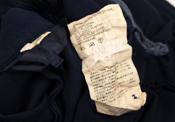 COMME des GARCONS Poly Garment-Dyed Frill Jacket Blue Size S