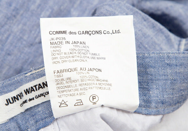 JUNYA WATANABE COMME des GARCONS Linen Pants Blue Size XS
