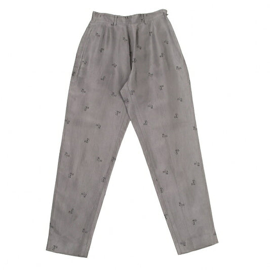 Jean Paul GAULTIER FEMME Embroidered Pants Silver Size 40