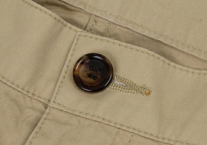 COMME des GARCONS HOMME Beige Cotton Straight Pants Size S
