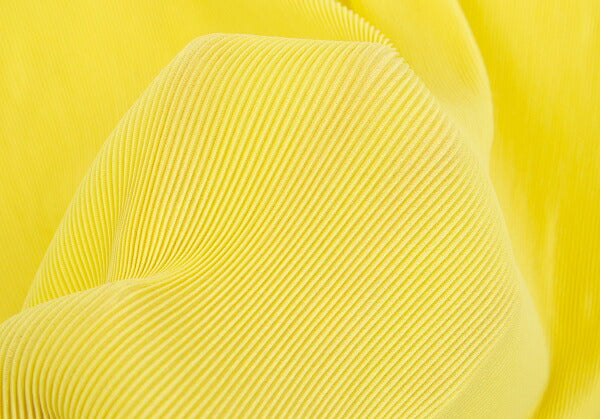 PLEATS PLEASE Fine Pleat Drawstring T-Shirt Yellow Size 3