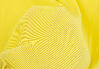 PLEATS PLEASE Fine Pleat Drawstring T-Shirt Yellow Size 3