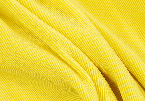 PLEATS PLEASE Fine Pleat Drawstring T-Shirt Yellow Size 3