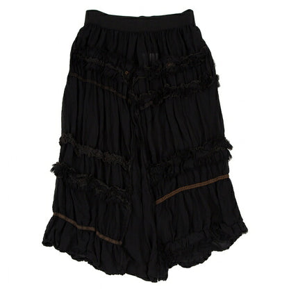 COMME des GARCONS Sheer Bias Cut Ruffle Skirt Black Size M