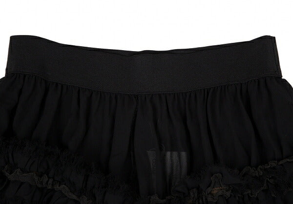 COMME des GARCONS Sheer Bias Cut Ruffle Skirt Black Size M