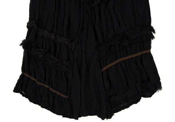 COMME des GARCONS Sheer Bias Cut Ruffle Skirt Black Size M