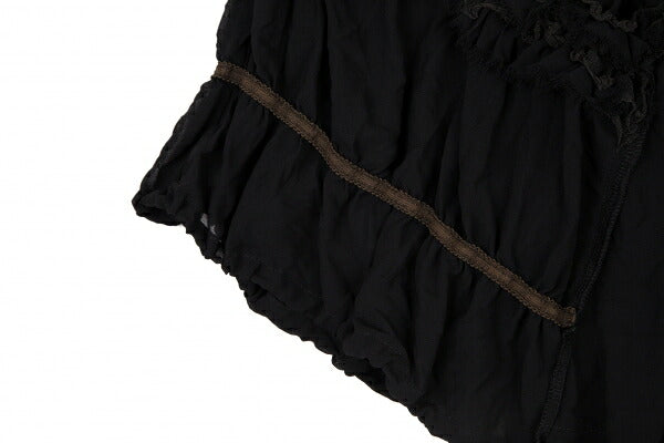 COMME des GARCONS Sheer Bias Cut Ruffle Skirt Black Size M