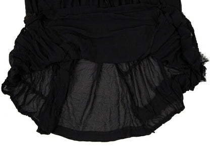 COMME des GARCONS Sheer Bias Cut Ruffle Skirt Black Size M