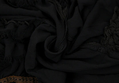 COMME des GARCONS Sheer Bias Cut Ruffle Skirt Black Size M