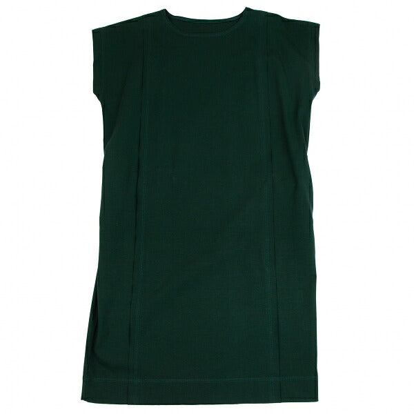 ISSEY MIYAKE Stretch Cotton Patchwork Dark Green Dress Size 2