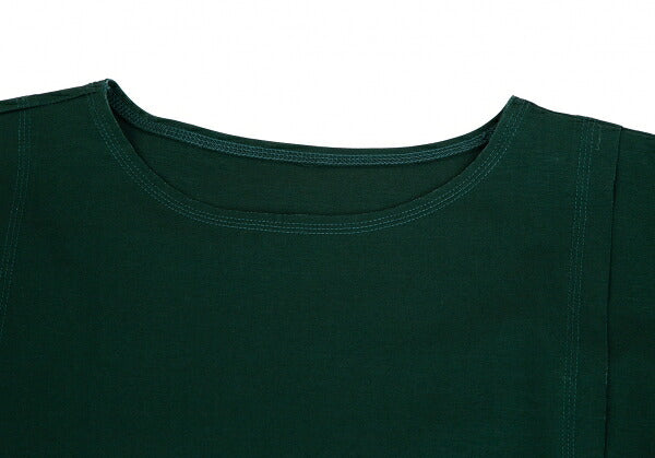 ISSEY MIYAKE Stretch Cotton Patchwork Dark Green Dress Size 2