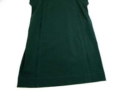 ISSEY MIYAKE Stretch Cotton Patchwork Dark Green Dress Size 2