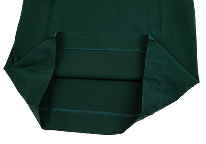 ISSEY MIYAKE Stretch Cotton Patchwork Dark Green Dress Size 2