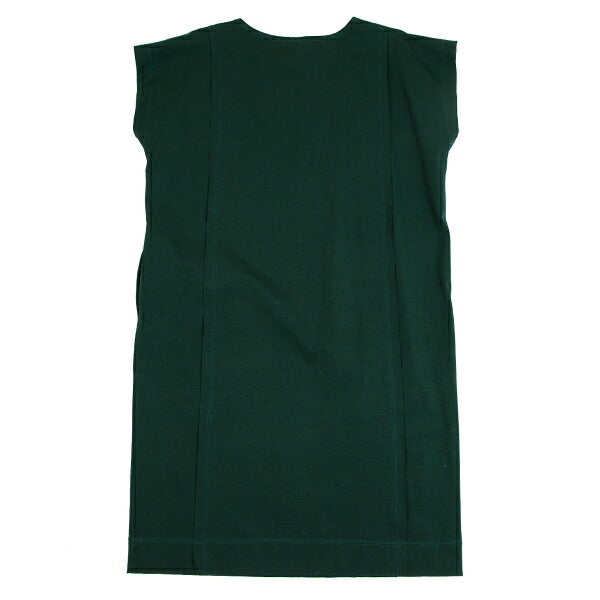 ISSEY MIYAKE Stretch Cotton Patchwork Dark Green Dress Size 2
