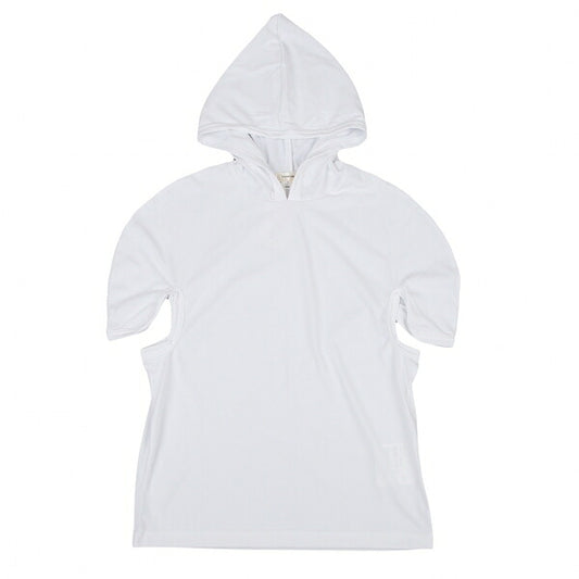 COMME des GARCONS Hooded Asymmetrical Short Top White Size S