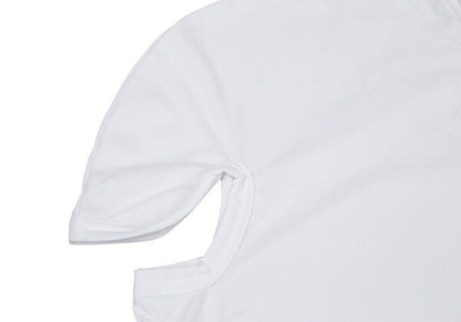 COMME des GARCONS Hooded Asymmetrical Short Top White Size S
