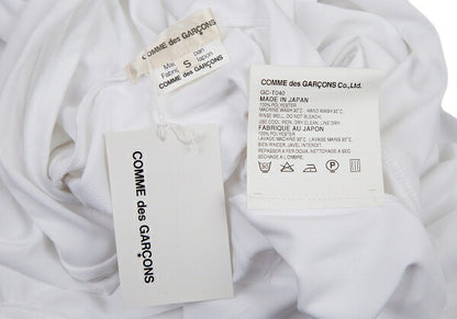 COMME des GARCONS Hooded Asymmetrical Short Top White Size S