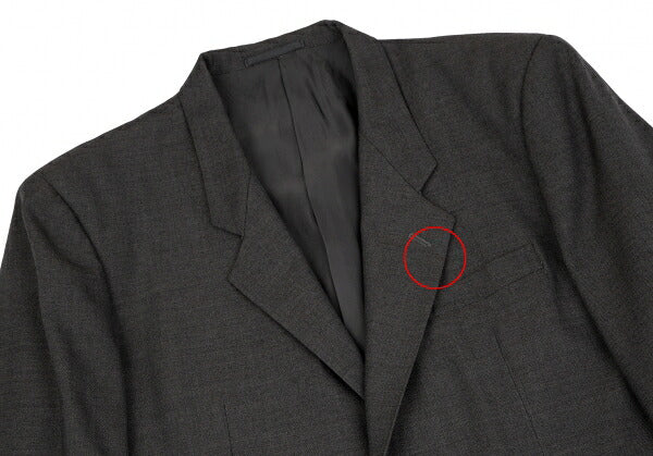 COMME des GARCONS HOMME Charcoal Wool 2-Button Jacket Size M