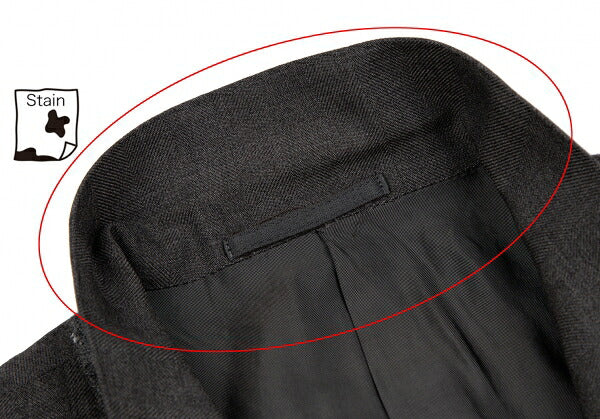COMME des GARCONS HOMME Charcoal Wool 2-Button Jacket Size M