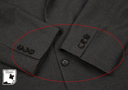 COMME des GARCONS HOMME Charcoal Wool 2-Button Jacket Size M