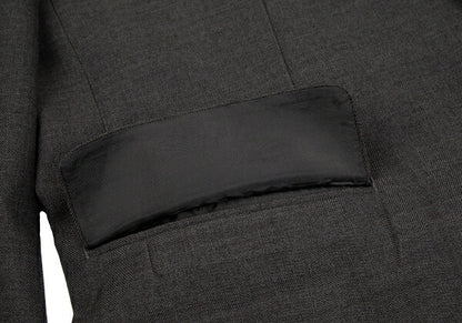 COMME des GARCONS HOMME Charcoal Wool 2-Button Jacket Size M