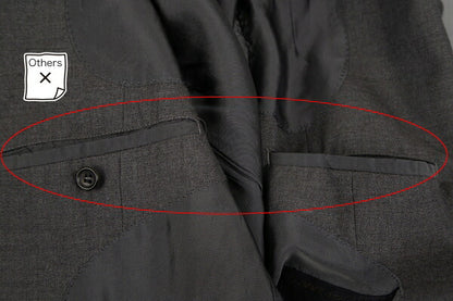 COMME des GARCONS HOMME Charcoal Wool 2-Button Jacket Size M