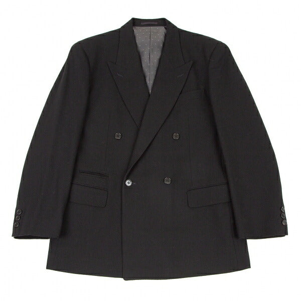 Y's for men Wool Double-Breasted Diamond Jacket Black Size M