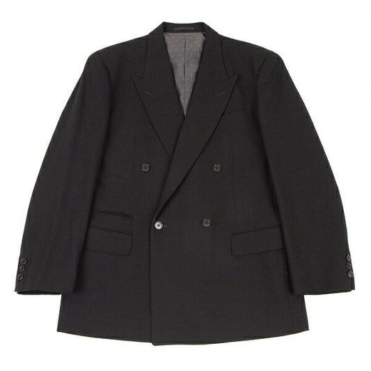 Y's for men Wool Double-Breasted Diamond Jacket Black Size M