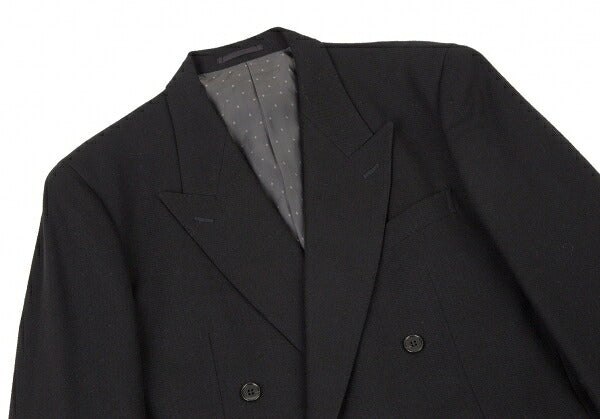 Y's for men Wool Double-Breasted Diamond Jacket Black Size M