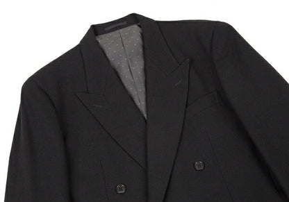 Y's for men Wool Double-Breasted Diamond Jacket Black Size M
