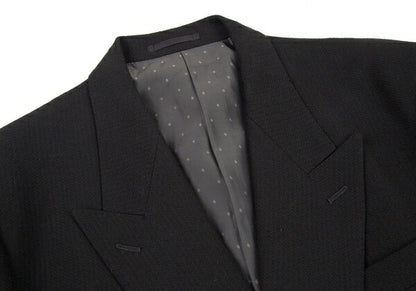 Y's for men Wool Double-Breasted Diamond Jacket Black Size M