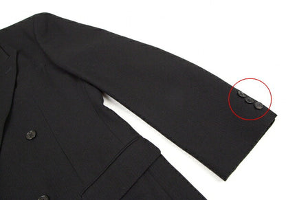 Y's for men Wool Double-Breasted Diamond Jacket Black Size M