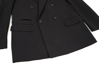 Y's for men Wool Double-Breasted Diamond Jacket Black Size M