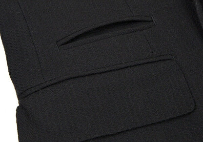 Y's for men Wool Double-Breasted Diamond Jacket Black Size M