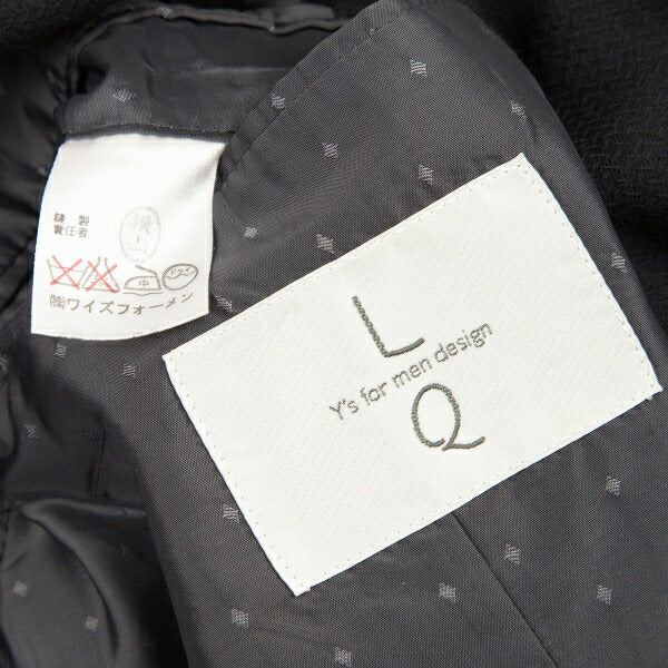 Y's for men Wool Double-Breasted Diamond Jacket Black Size M