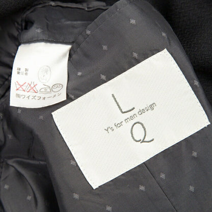 Y's for men Wool Double-Breasted Diamond Jacket Black Size M