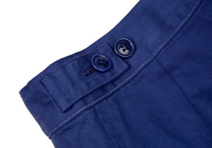 Yohji Yamamoto NOIR Garment-Dyed Cotton Pants Blue Size 1