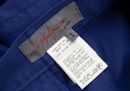 Yohji Yamamoto NOIR Garment-Dyed Cotton Pants Blue Size 1