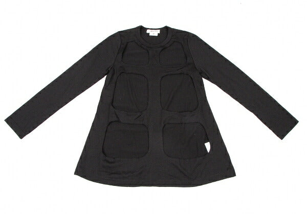 COMME des GARCONS 17SS Wool Cutout Sweater Black Size XS