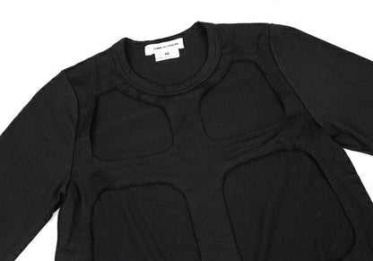 COMME des GARCONS 17SS Wool Cutout Sweater Black Size XS