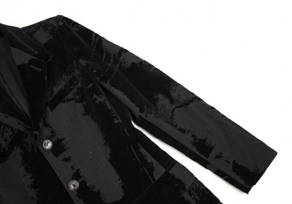 Jean Paul GAULTIER FEMME Flocked Jacket Charcoal Size 40