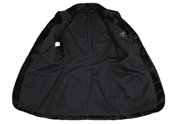 Jean Paul GAULTIER FEMME Flocked Jacket Charcoal Size 40