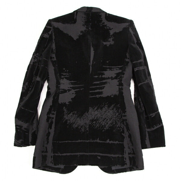 Jean Paul GAULTIER FEMME Flocked Jacket Charcoal Size 40