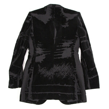 Jean Paul GAULTIER FEMME Flocked Jacket Charcoal Size 40