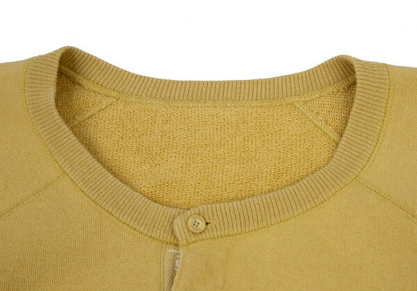 Papas Chain Stitch Embroidered Sweatshirt Yellow Size L