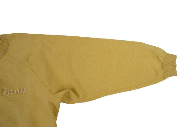 Papas Chain Stitch Embroidered Sweatshirt Yellow Size L