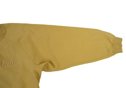Papas Chain Stitch Embroidered Sweatshirt Yellow Size L