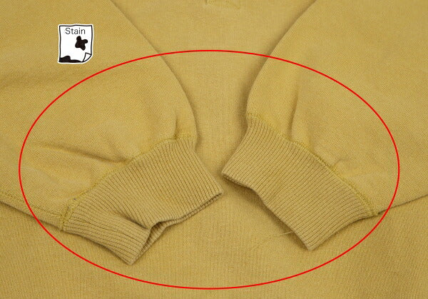 Papas Chain Stitch Embroidered Sweatshirt Yellow Size L