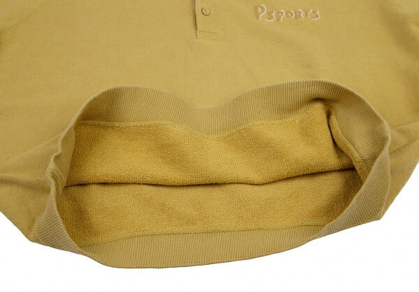 Papas Chain Stitch Embroidered Sweatshirt Yellow Size L