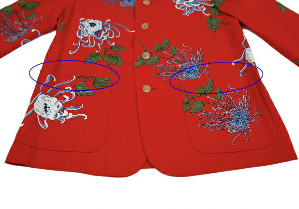 Yohji Yamamoto POUR HOMME 96SS Higanbana Jacket Red Size M